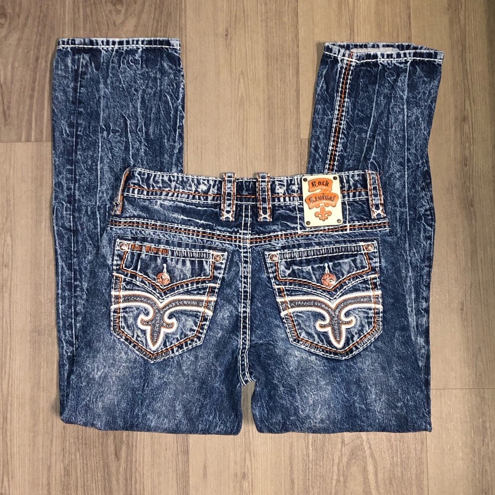 Men’s Rock Revival Straight Jeans